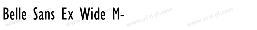 Belle Sans Ex Wide M字体转换